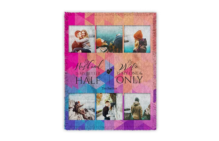 wedding woven blanket
