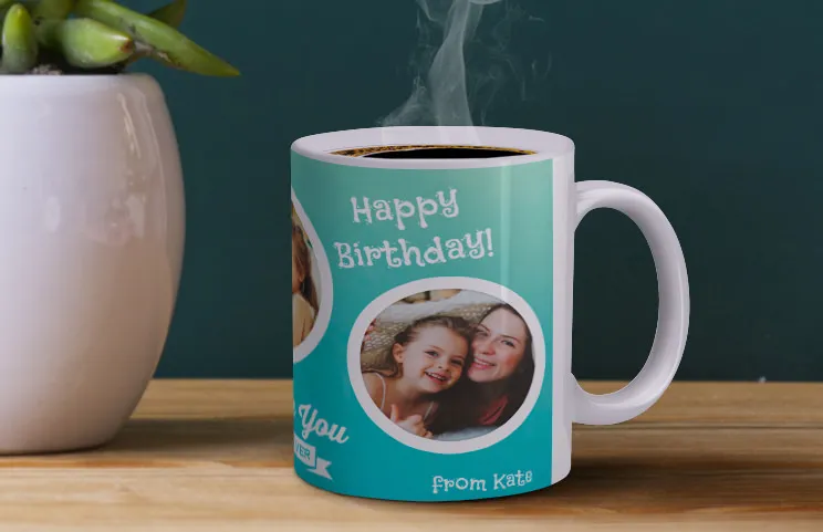 Custom photo mug