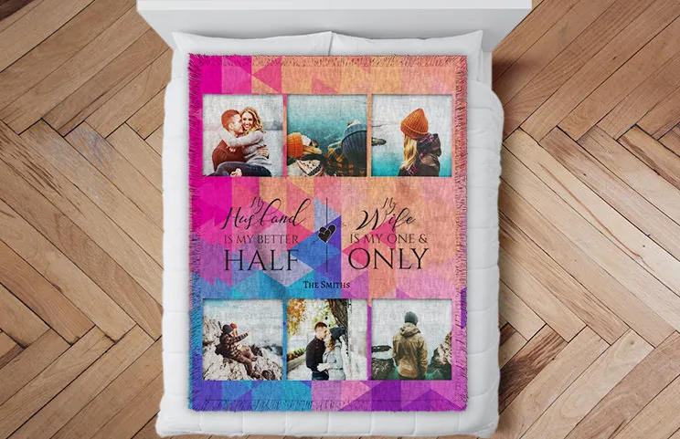 wedding woven blanket