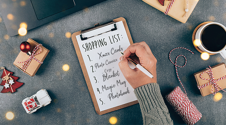 Make a list before black friday shopping