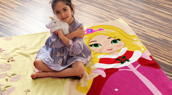 Custom princess blanket