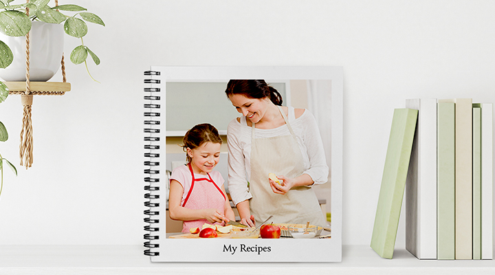 Make a recipe book out of a photo album that holds 4 x 6 photos