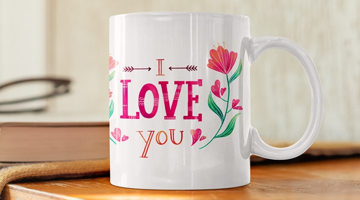 I love you Mom mug