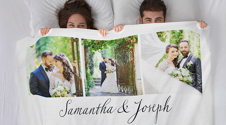 custom photo blanket