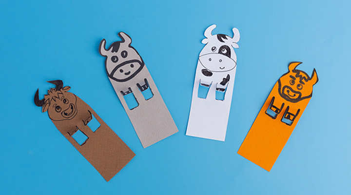 4 homemade animal bookmarks