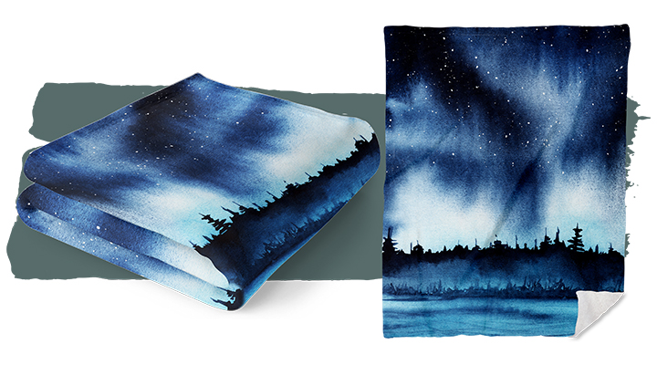 artwork photo blanket 