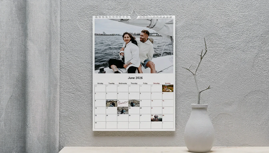 Travel and adventure calendar theme.