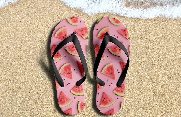 Custom discount flip flops