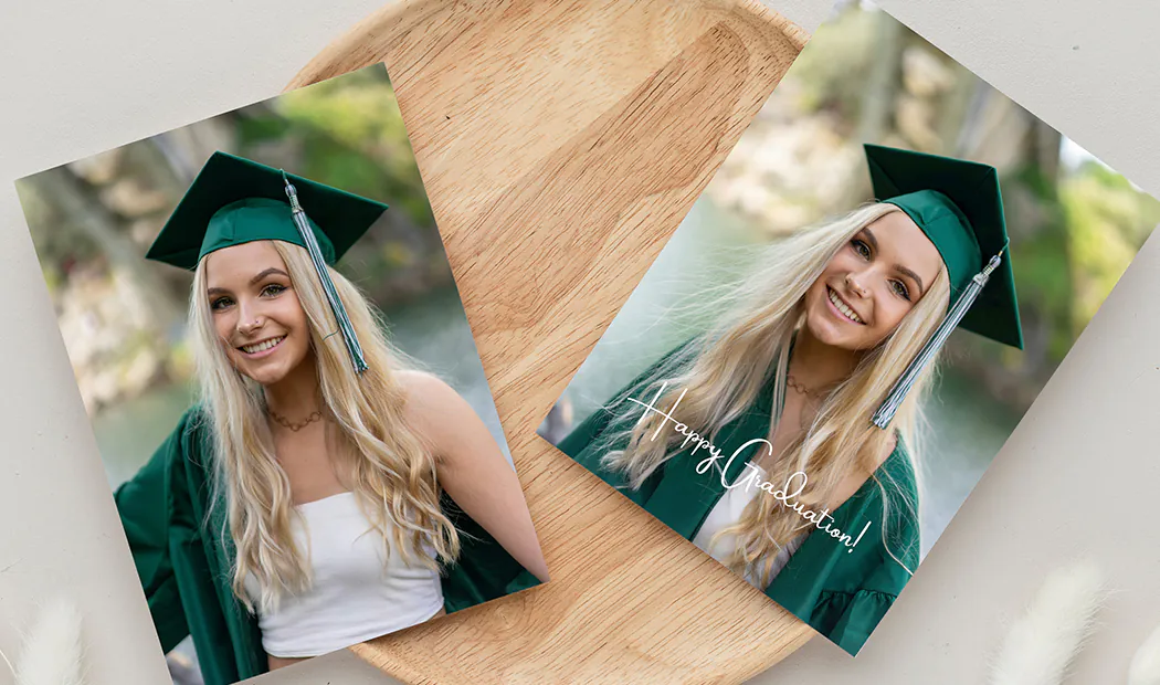 Stack of custom photo prints from the Printerpix online photo printing service