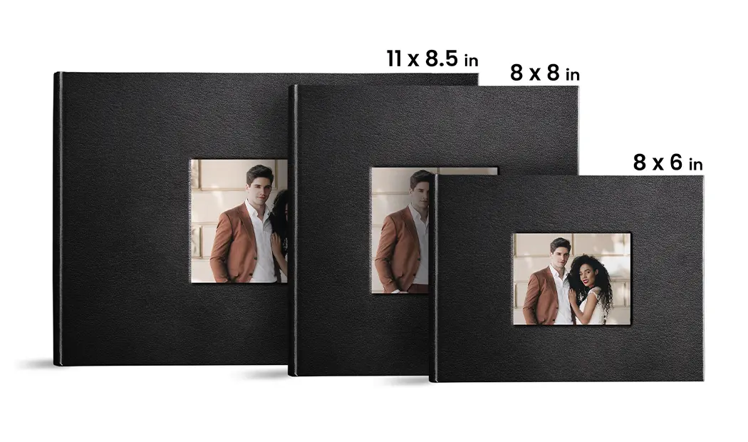 Debossed Leather Photo Books