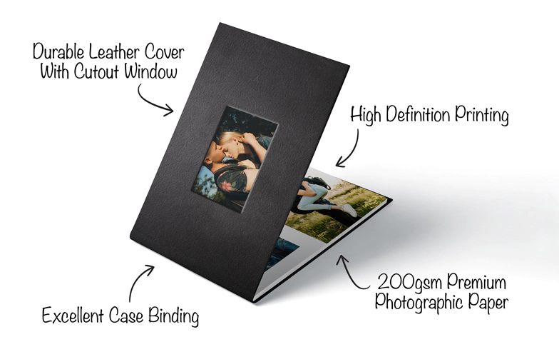 Debossed Leather Photo Books