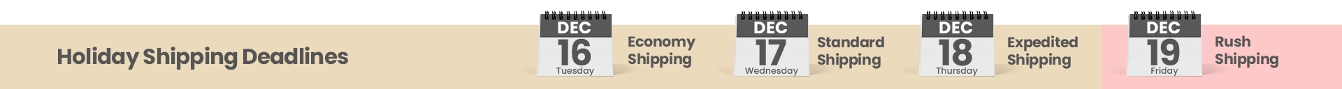 Shipping and delivery information