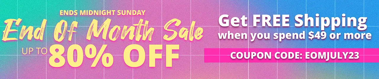 End of the month sale