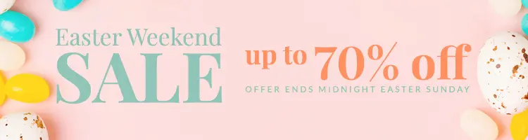 Easter Weekend Sale - Up to 70% OFF