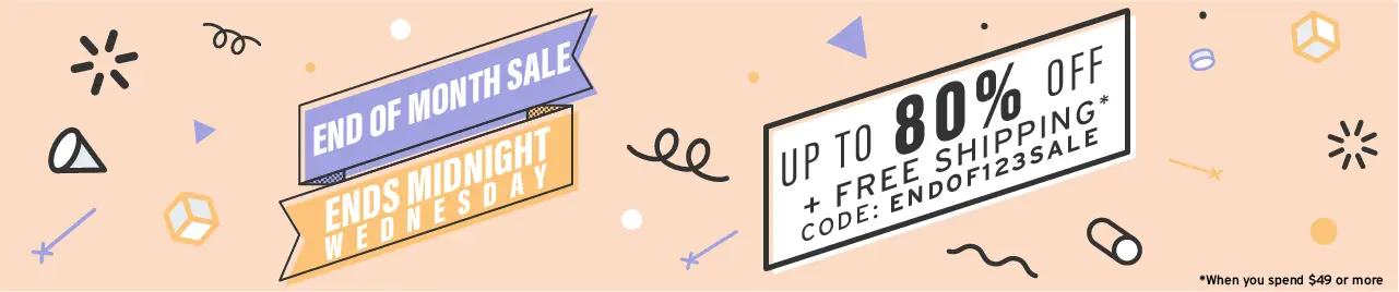 End of the month sale