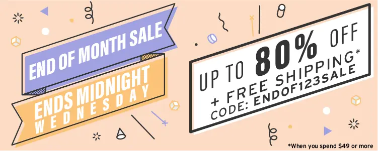 End of the month sale