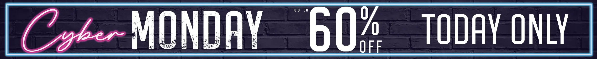 Cyber Monday 60% Off