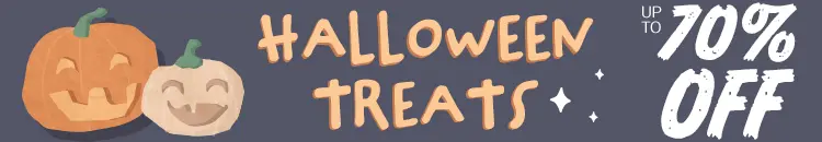 Halloween Treats up to 70% OFF