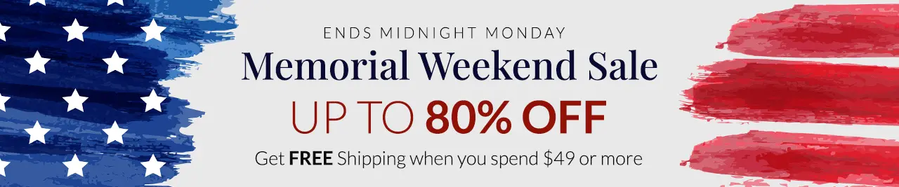 Memorial Sale Weekend up to 80% off