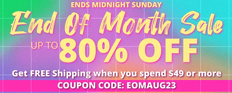 End of the month sale