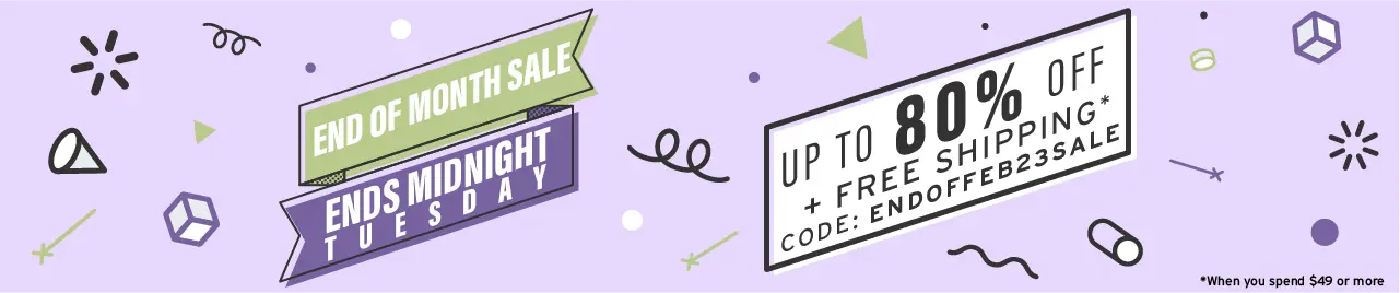 End of the month sale