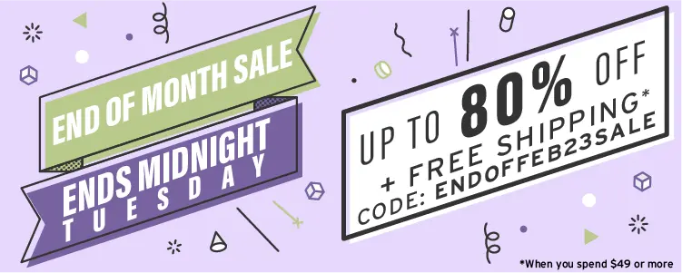 End of the month sale