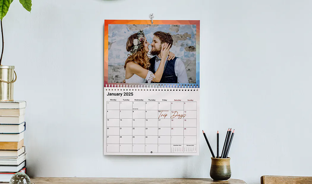 Vibrant Geo Calendar