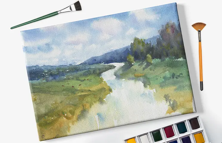 Custom Photo Canvas by Printerpix|little smiling child in hood on canvas print|canvas print sizes|canvas print of a leisurely walk of a couple in the fields|canvas print of a group of joyful young boys and girls running on grass field with joined hands|portrait of a girl on canvas print holding a flower and blowing at it|||||