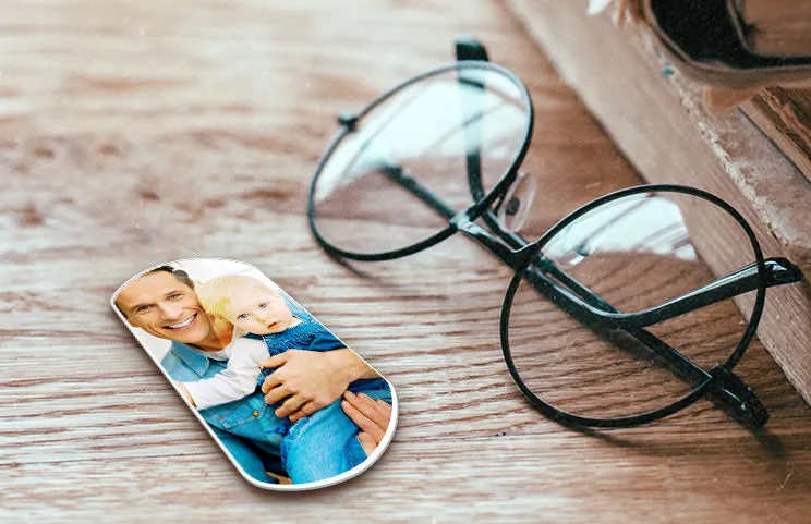 Keychain of father and son in use