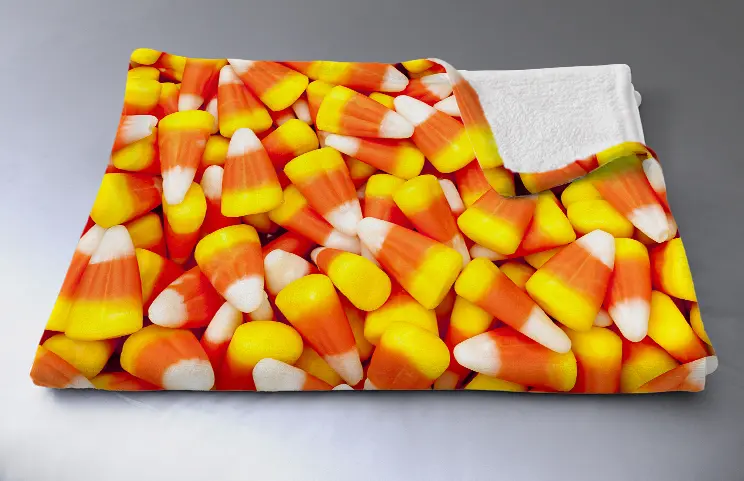 Custom Mink Touch Blanket by Printerpix|Printerpix custom blanket with photos of family|Large custom blanket on double bed with picture of girl photo|Custom blanket image with size comparison|Custom blanket black and white collage image||||||