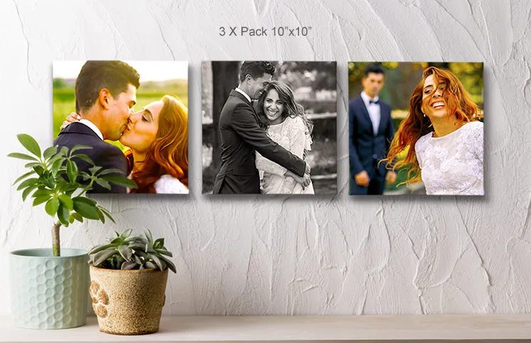 3 pack canvas displays for wedding