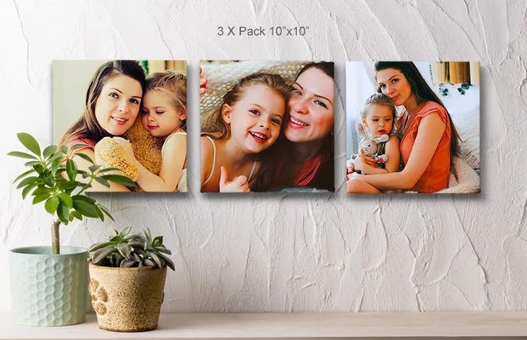 Birthday canvas 3 pack