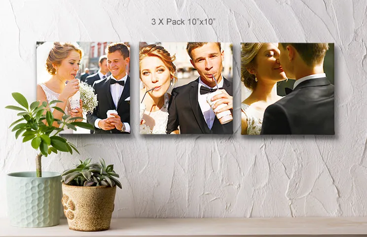 3 pack canvas displays for wedding