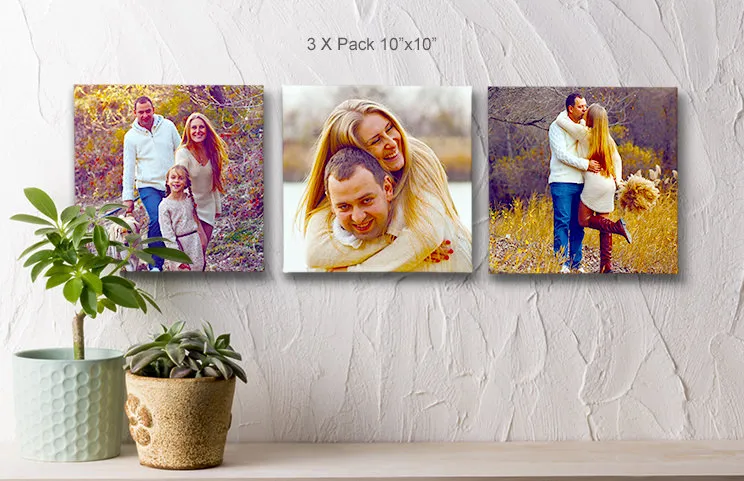 Birthday canvas 3 pack