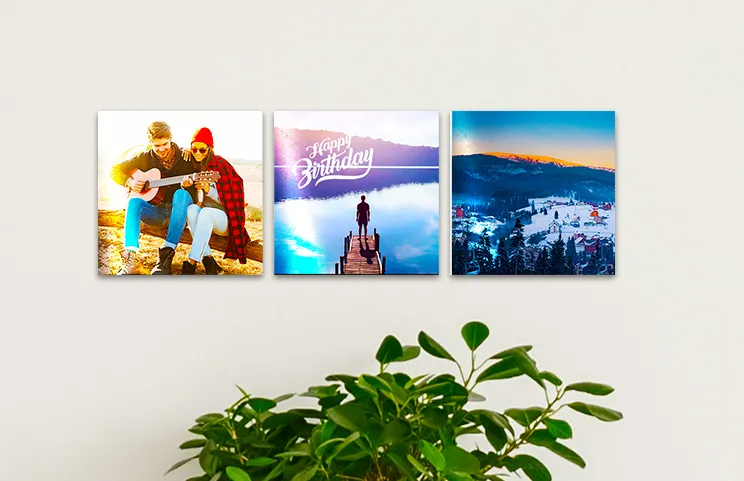 8x8 custom metal displays for birthday