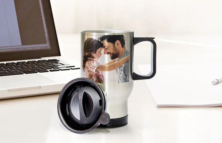 Custom Photo Travel Mugs