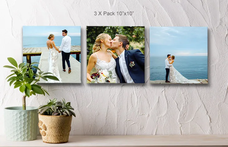 3 pack canvas displays for wedding