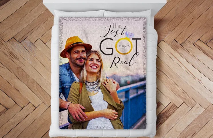 wedding woven blanket