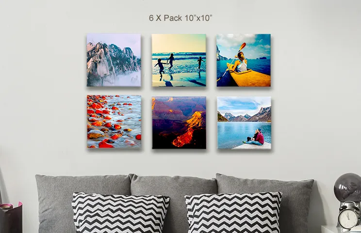 Birthday canvas 6 pack