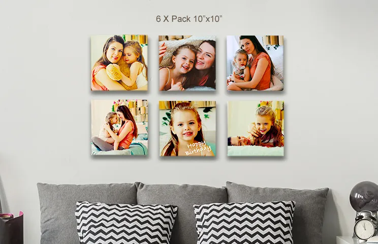 Birthday canvas 6 pack