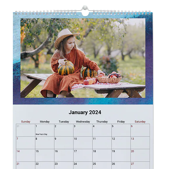 Watercolor Wall Calendar