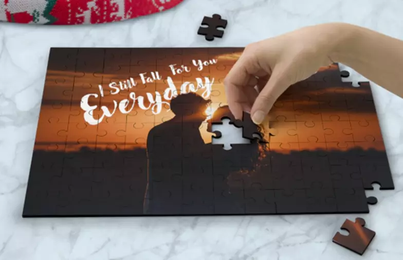 Cardboard Photo Puzzle