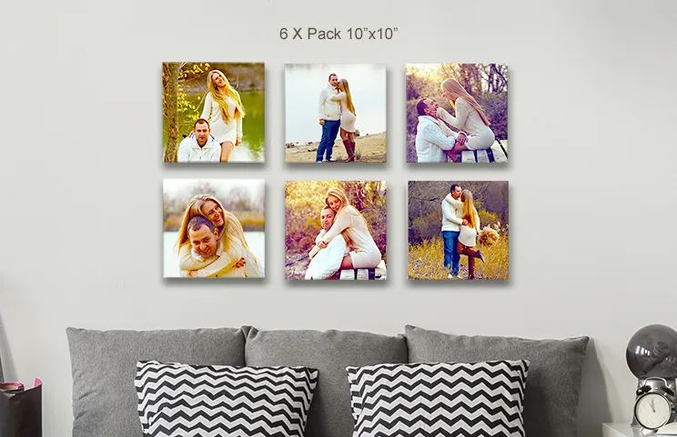 Birthday canvas 6 pack