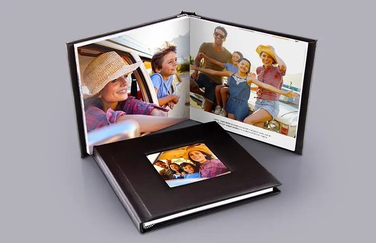 Debossed Leather Photo Books