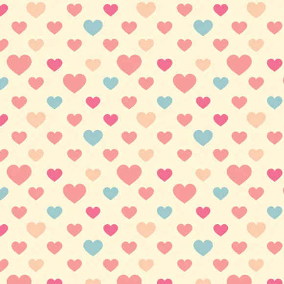 Heart Pattern Double Page Calendar
