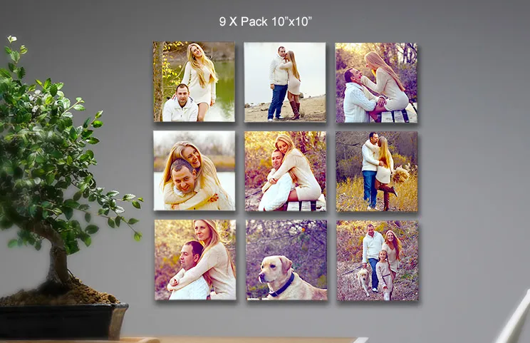 Birthday canvas 9 pack