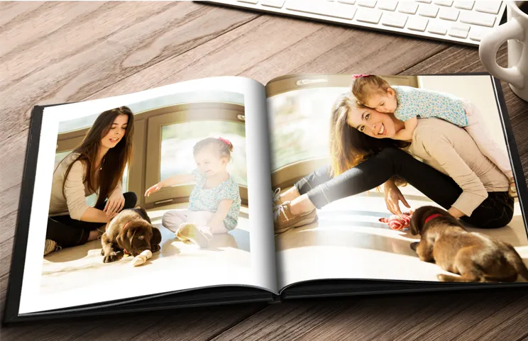 Wedding and bride photos in custom printed photo album by Printerpix