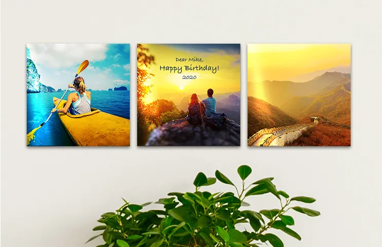 12x12 custom metal displays for birthday