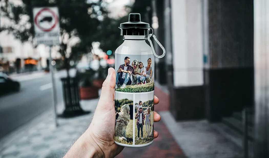Aluminum Water Bottle with Carabiner