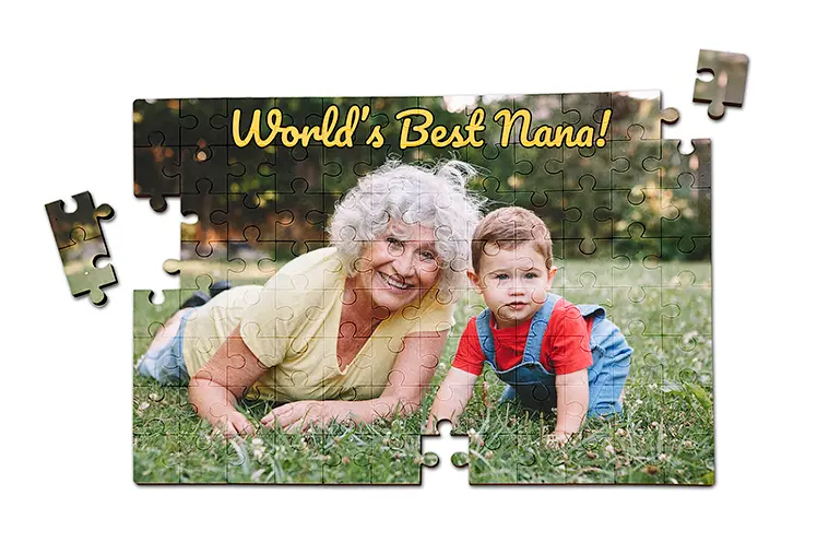 Wooden puzzle of children